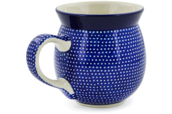 16 oz Mug with Cover Fits Car Cup Holder Unikat - Color Palette Polish  Pottery