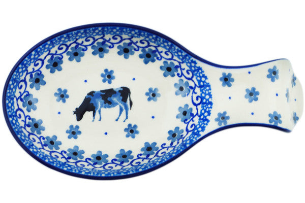 Polish Pottery 7 Spoon Rest Cow That Jumped Over The Moon –  CeramikaArtystyczna