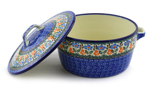 8-inch Dutch Oven - Orange And Blue Delight - Thumbnail 4