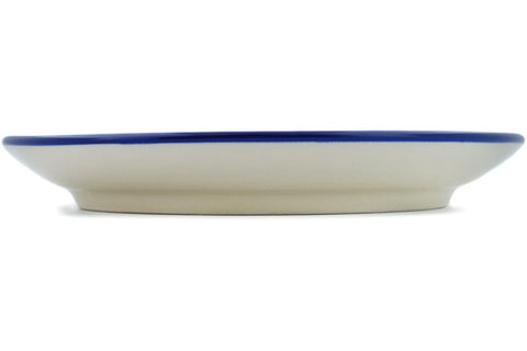 Polish Pottery 10½-inch Dinner Plate White Fierce UNIKAT