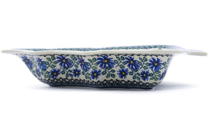 13" Christmas Tree Bowl - Blue Chicory - Thumbnail 3