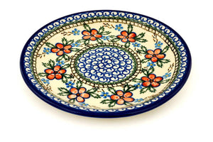 Polish Pottery Dessert Plate 8" Ceramika Artystyczna Lancaster Rose