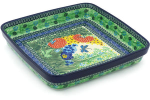 10" Square Baker - Dragonfly Delight - Thumbnail 3