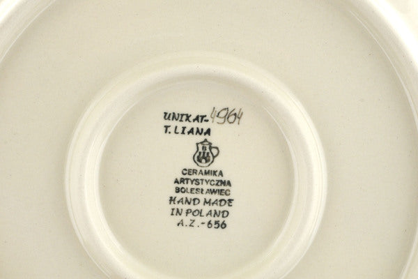 Polish Pottery 10½-inch Dinner Plate Dragonfly Blues UNIKAT