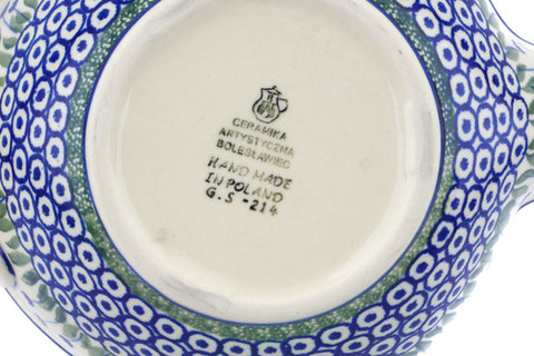 Polish Pottery 7½-inch Batter Bowl Water Tulip