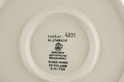 Polish Pottery 4-Piece Place Setting Waiting UNIKAT