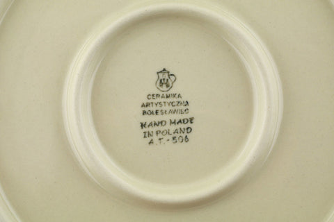 Polish Pottery 10½-inch Dinner Plate Prancing Reindeer