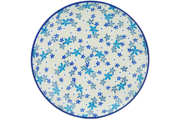 Polish Pottery 10½-inch Dinner Plate Blossoms In The Frost
