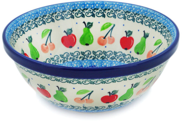 Polish Pottery Cereal Bowl Tooty Fruity