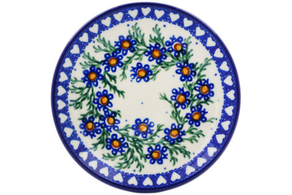 Polish Pottery Mini Plate, Coaster plate Mother's Love UNIKAT