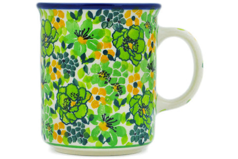 Polish Pottery 10 oz Mug Emerald Park UNIKAT