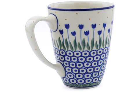 Polish Pottery 12 oz Mug Water Tulip