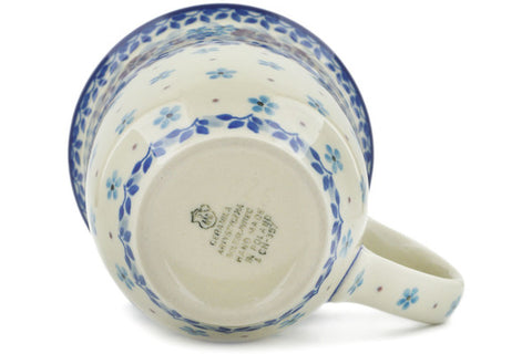 Polish Pottery Bistro Mug Lilac Delight
