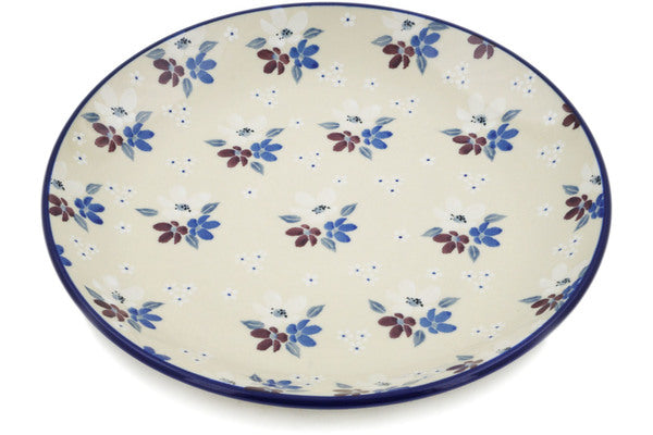 Polish Pottery 10½-inch Dinner Plate Purple Rain UNIKAT