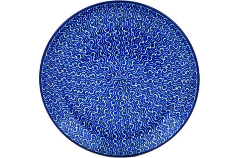 Polish Pottery Dessert Plate River Wave UNIKAT