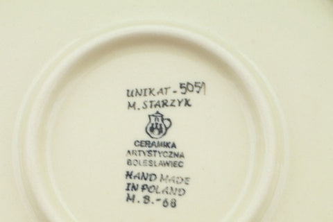 Polish Pottery 10½-inch Dinner Plate Polish Daisies UNIKAT