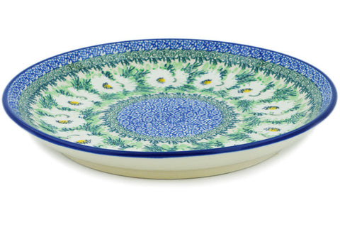Polish Pottery 10½-inch Dinner Plate Polish Daisies UNIKAT