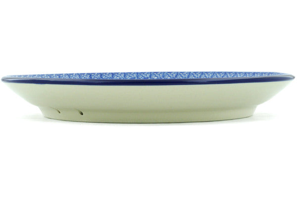 Polish Pottery 10½-inch Dinner Plate Blue Escape UNIKAT