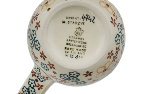Polish Pottery 19 oz Mug Country Sunflower UNIKAT