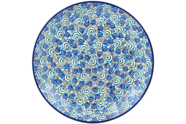 Polish Pottery 10½-inch Dinner Plate Hypnotized UNIKAT