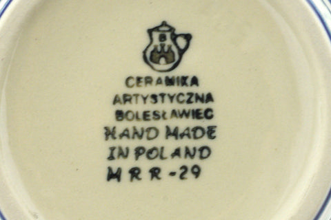 Polish Pottery Small Ramekin Bowl Aster Wreath