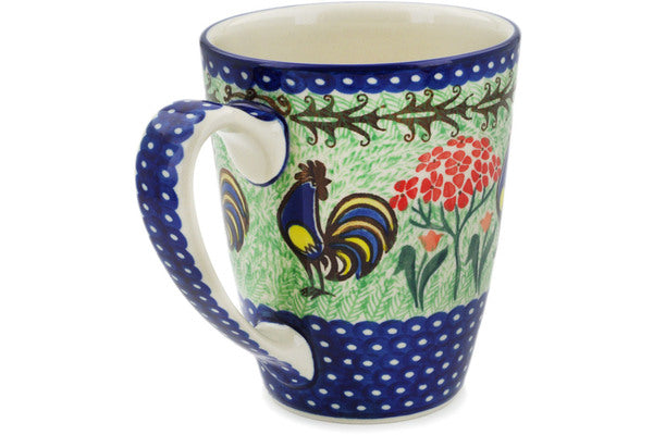 Polish Folk Art Rooster 10oz Insulated Travel Coffee Mug