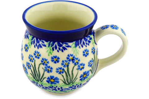 Polish Pottery 16 oz Bubble Mug April Showers