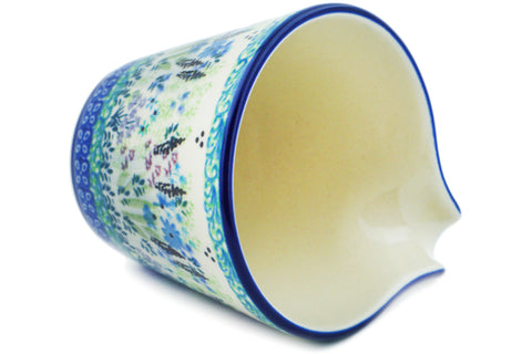 Polish Pottery 8 oz Creamer Lavender Meadow UNIKAT