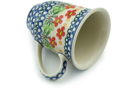 Polish Pottery Bistro Mug Buenos Dias