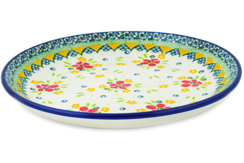 Polish Pottery Dessert Plate Blooming Spring