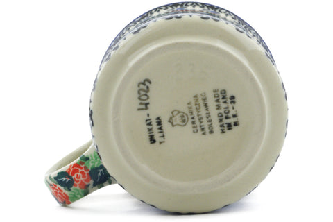 Polish Pottery 10 oz Mug Hidden Cottage UNIKAT