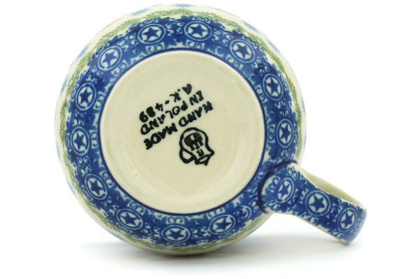 Polish Pottery 8 oz Bubble Mug Texas Longhorns
