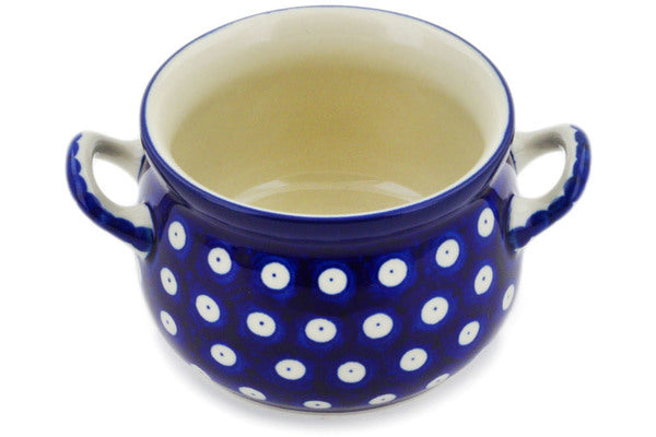 Polish Pottery 12 oz Bouillon Cup Blue Eyes