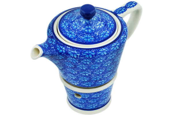 Mini Teapot & Warmer - Traditional Peacock