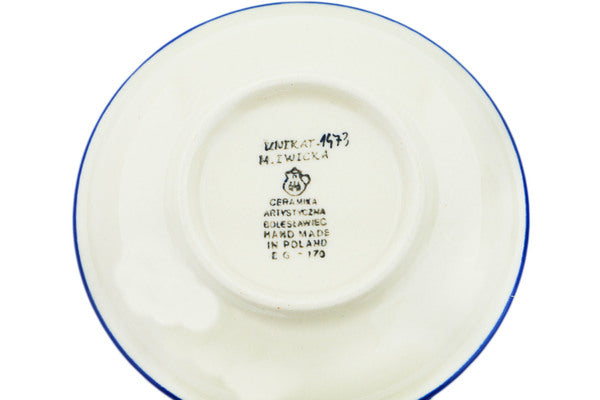 Polish Pottery 10 oz Brewing Mug Butterblue UNIKAT