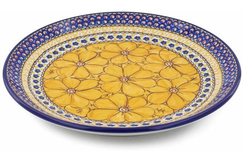 Polish Pottery 10½-inch Dinner Plate Marigold Dreams UNIKAT