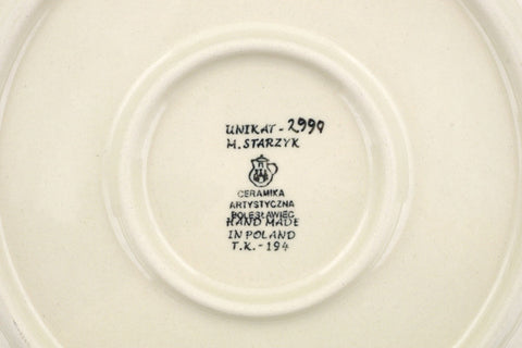 Polish Pottery 10½-inch Dinner Plate Window Views UNIKAT