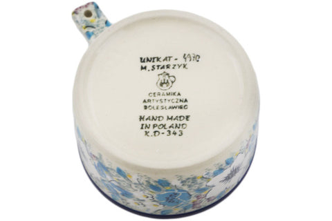 Polish Pottery 1 Cup Measuring Cup  Solstice Bloom UNIKAT