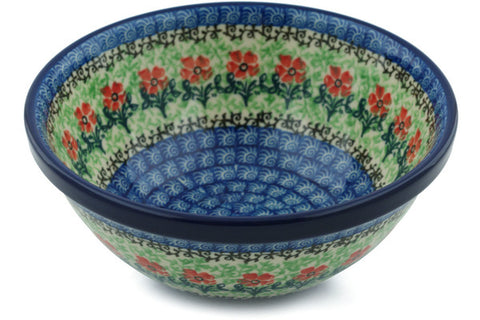 Polish Pottery Cereal Bowl Maraschino