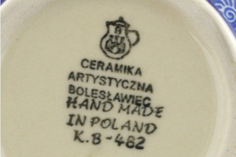 Polish Pottery 16 oz Bowl with Loop Handle Maraschino