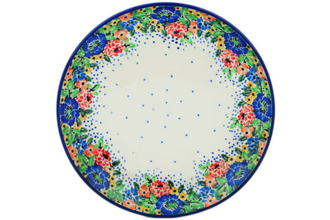 Polish Pottery Dessert Plate Blooming Spring UNIKAT