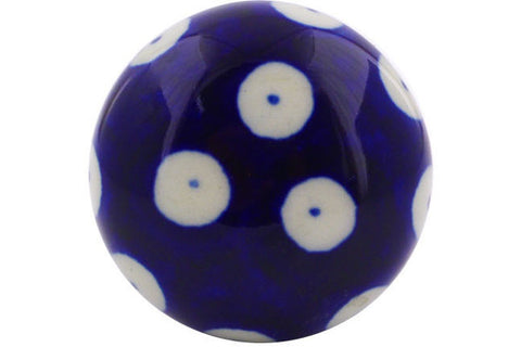 Polish Pottery Drawer knob 1-3/8 inch Blue Eyes