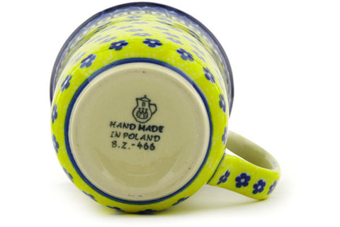 Polish Pottery Bistro Mug Sunburst Daisies