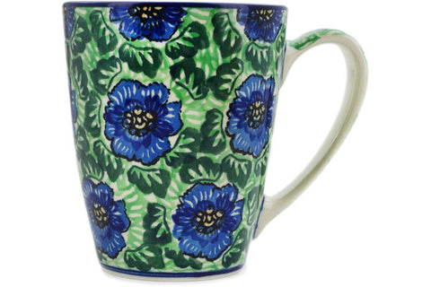 Polish Pottery 22 oz Mug Quilters Floral UNIKAT