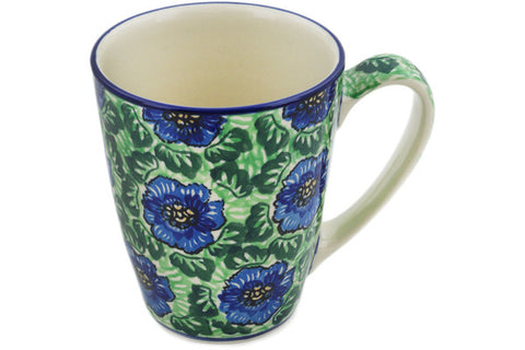 Polish Pottery 22 oz Mug Quilters Floral UNIKAT
