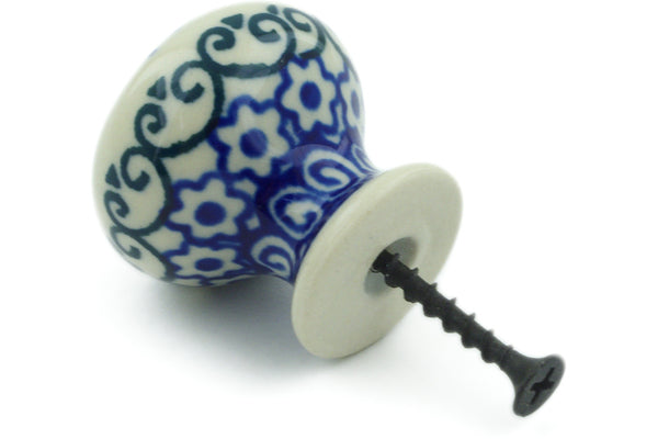 Polish Pottery Drawer knob 1-3/8 inch Marigold Morning