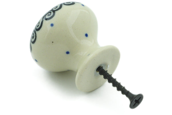 Polish Pottery Drawer knob 1-3/8 inch Country Wildflower