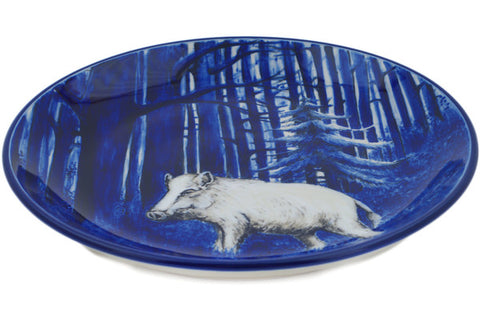 Polish Pottery 10½-inch Dinner Plate Forrest Sightings UNIKAT