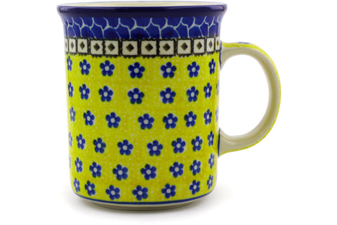Polish Pottery 15 oz Mug Sunburst Daisies