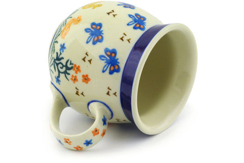 Polish Pottery 8 oz Bubble Mug Duck Duck Goose